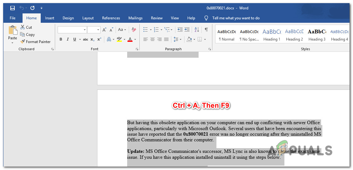 using cross-reference in word for mac